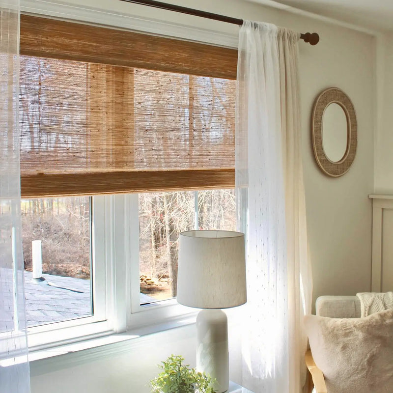 Lay Natural Jute Bamboo Woven Blind - Bark-?-TWOPAGES CURTAINS