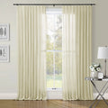 Patti Premium Belgian Linen Flax Curtain Pleated TWOPAGES