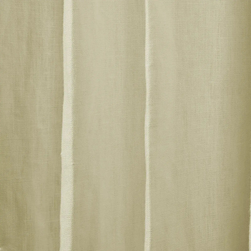 Patti Premium 100% Belgian Flax Linen Curtain Pleated- -TWOPAGES