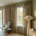 Rebecca Hughes Vintage Print Cotton Drapery Pleated-?-TWOPAGES CURTAINS