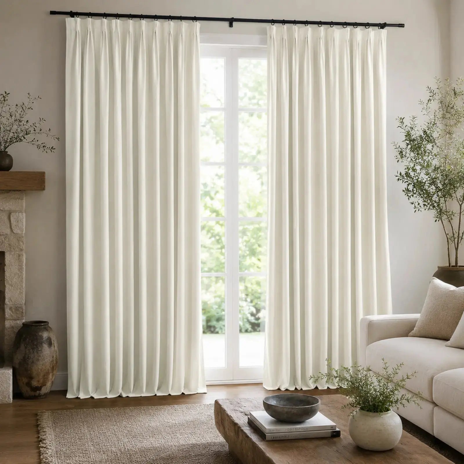 Lila 100% Blackout Drape Pleated-?-TWOPAGES