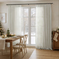 Joy 100% European Flax Linen Sheer Curtain Pleated-?-TWOPAGES