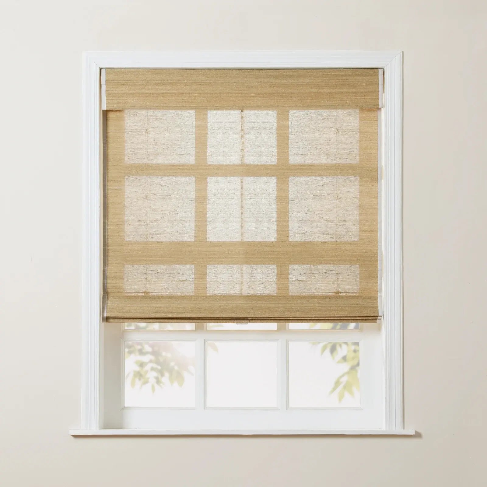 Sybil Bamboo Roman Blind Cordless TWOPAGES CURTAINS