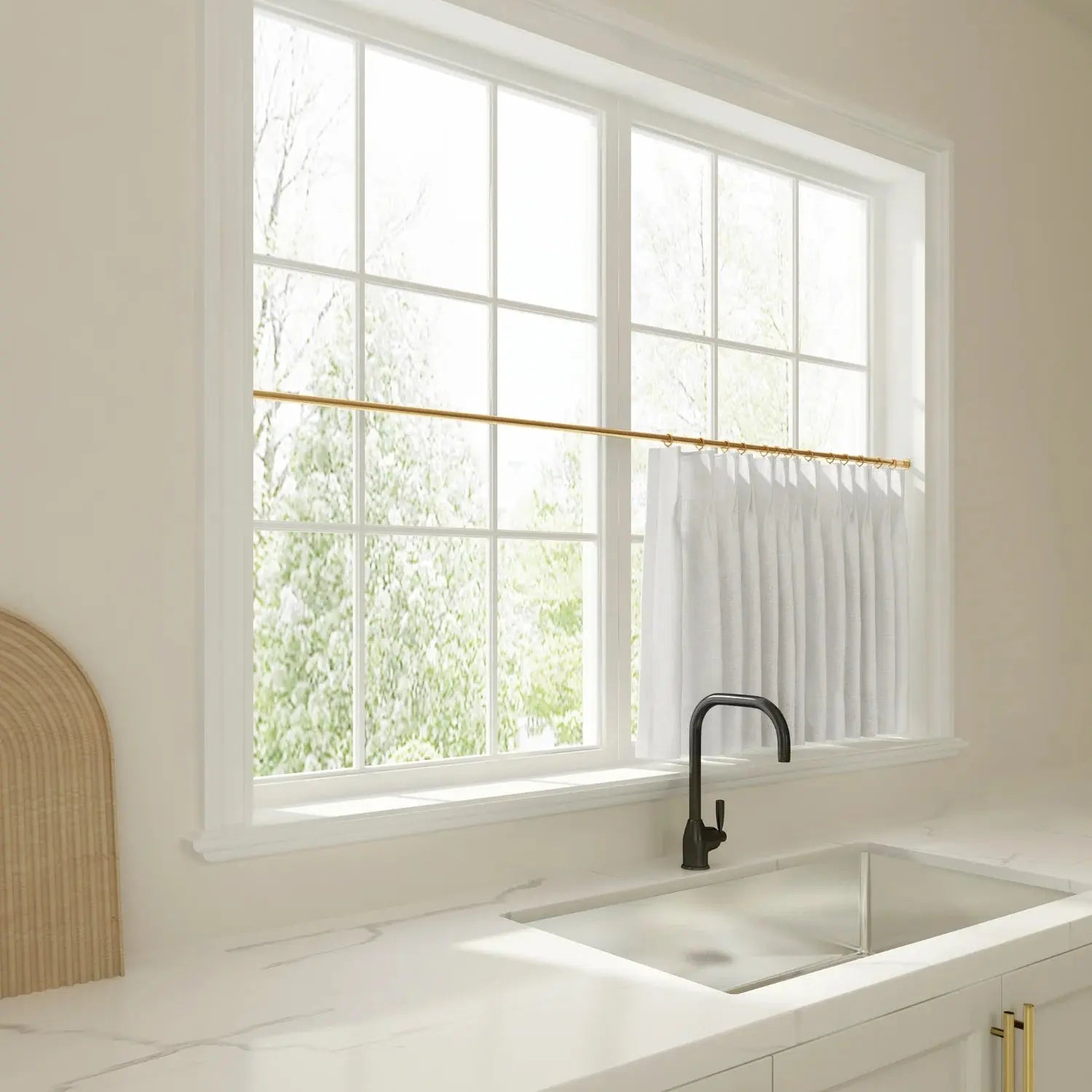 Liz Linen Pleated Cafe Curtains?-TWOPAGES