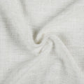Beige White Liz Linen Pleated Curtains soft linen weave gathered into a spiral close-up