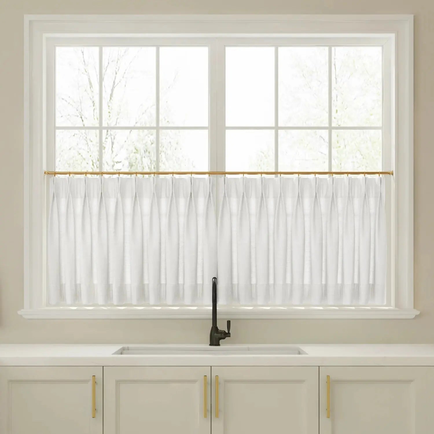 Liz Linen Pleated Cafe Curtains?-TWOPAGES