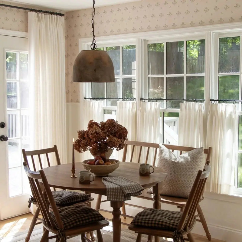 Liz Linen Pleated Cafe Curtains?-TWOPAGES