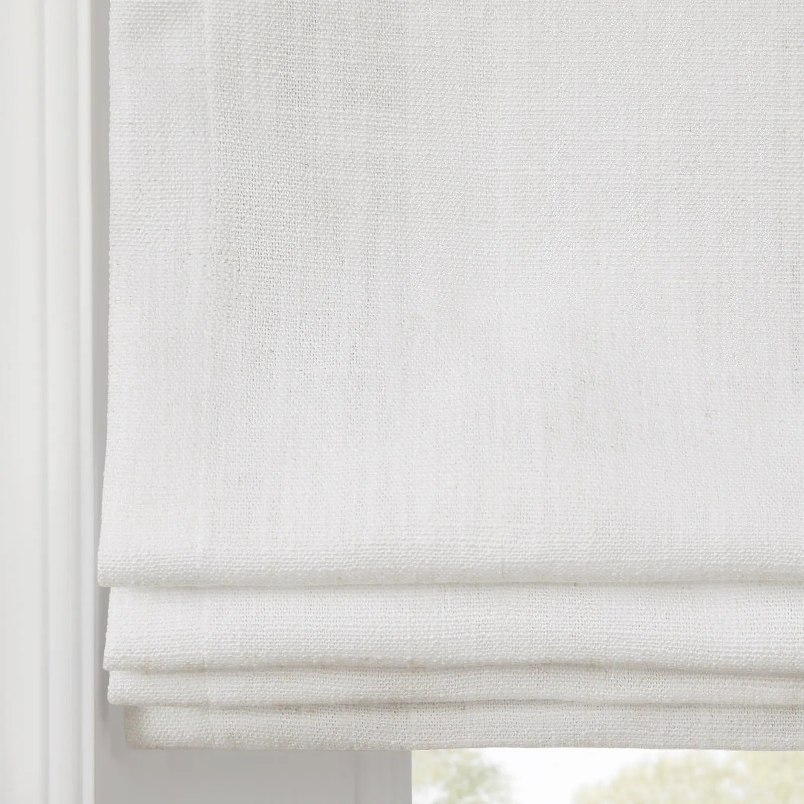 Liz Linen Flat Roman Blind Cord Lift