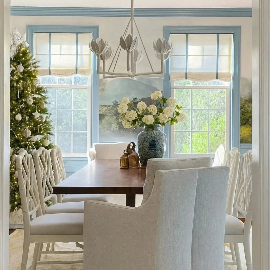 Isabella Roman Shade Cordless-?Beige White 7084-4-TWOPAGES