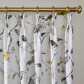 Holly Floral Pattern Boho Style Curtain Pleated TWOPAGES