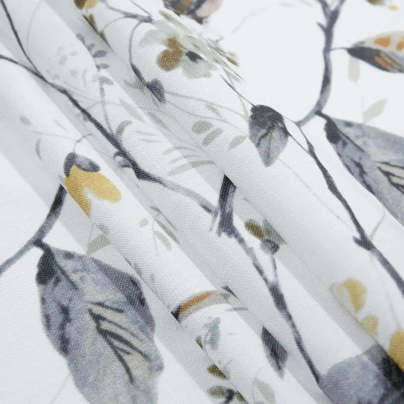 Holly Country Floral Drapery Pleated (102 inches Length Limit) -TWOPAGES