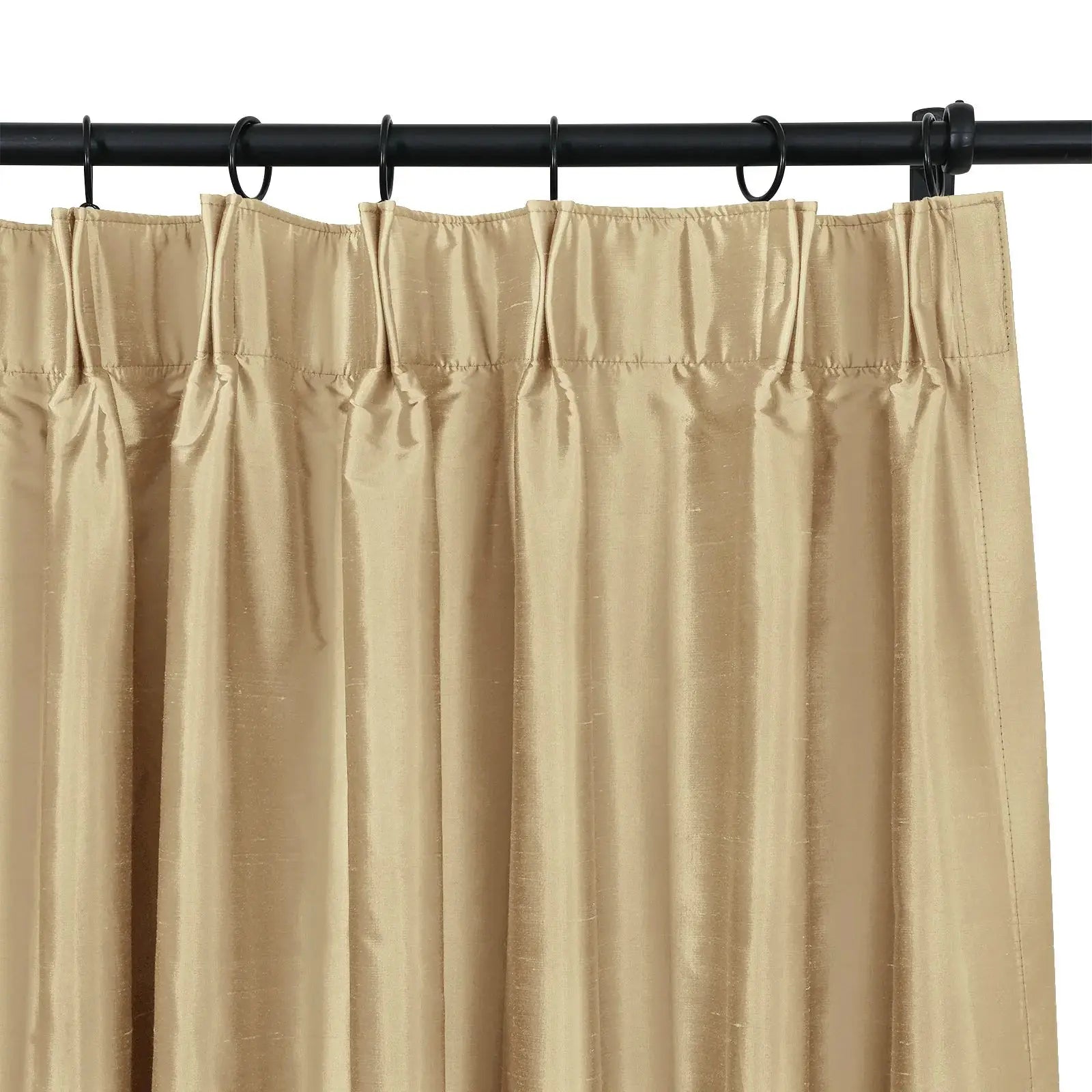 Selman Dupioni Silk Curtain Pleated?-TWOPAGES