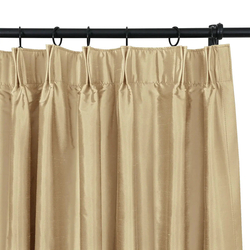 Selman Dupioni Silk Curtain Pleated?-TWOPAGES