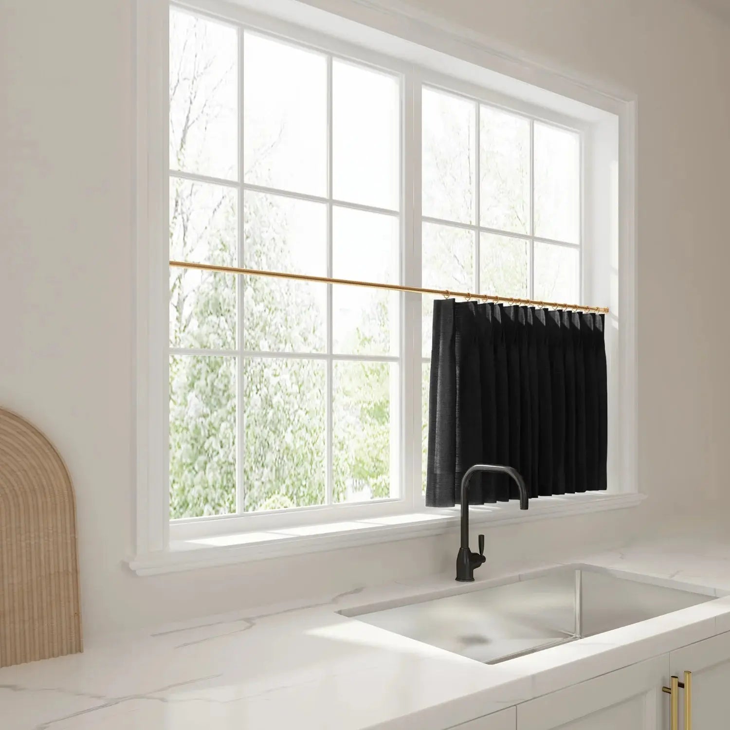 Liz Linen Pleated Cafe Curtains?-TWOPAGES