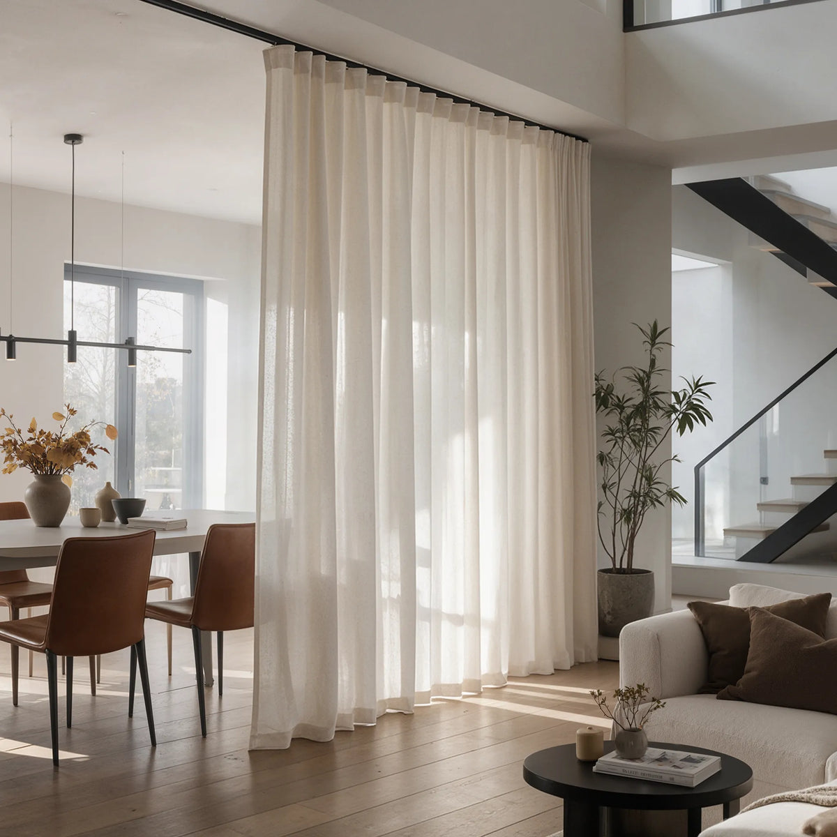LORA Flexible Curtain Track System for Windows & Room Dividers