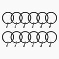 Jaylon Quiet-Glide Curtain Rings Eyelet (Pack of 12)?-TWOPAGES