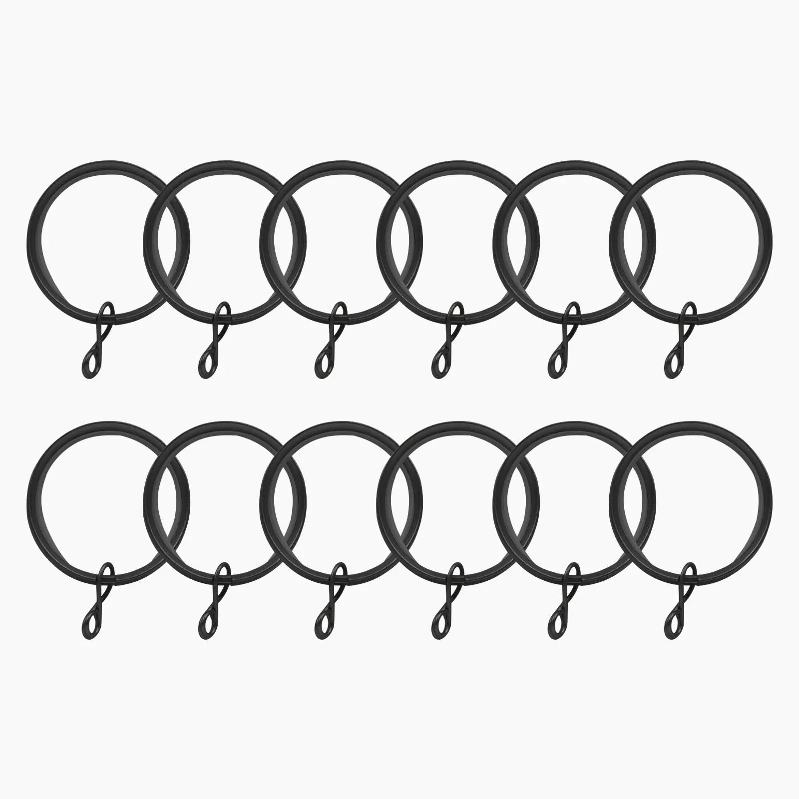 Jaylon Quiet-Glide Curtain Rings Eyelet (Pack of 12)?-TWOPAGES