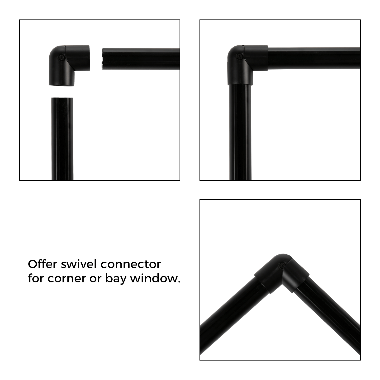 Cato Bay Window Curtain Traverse Pole