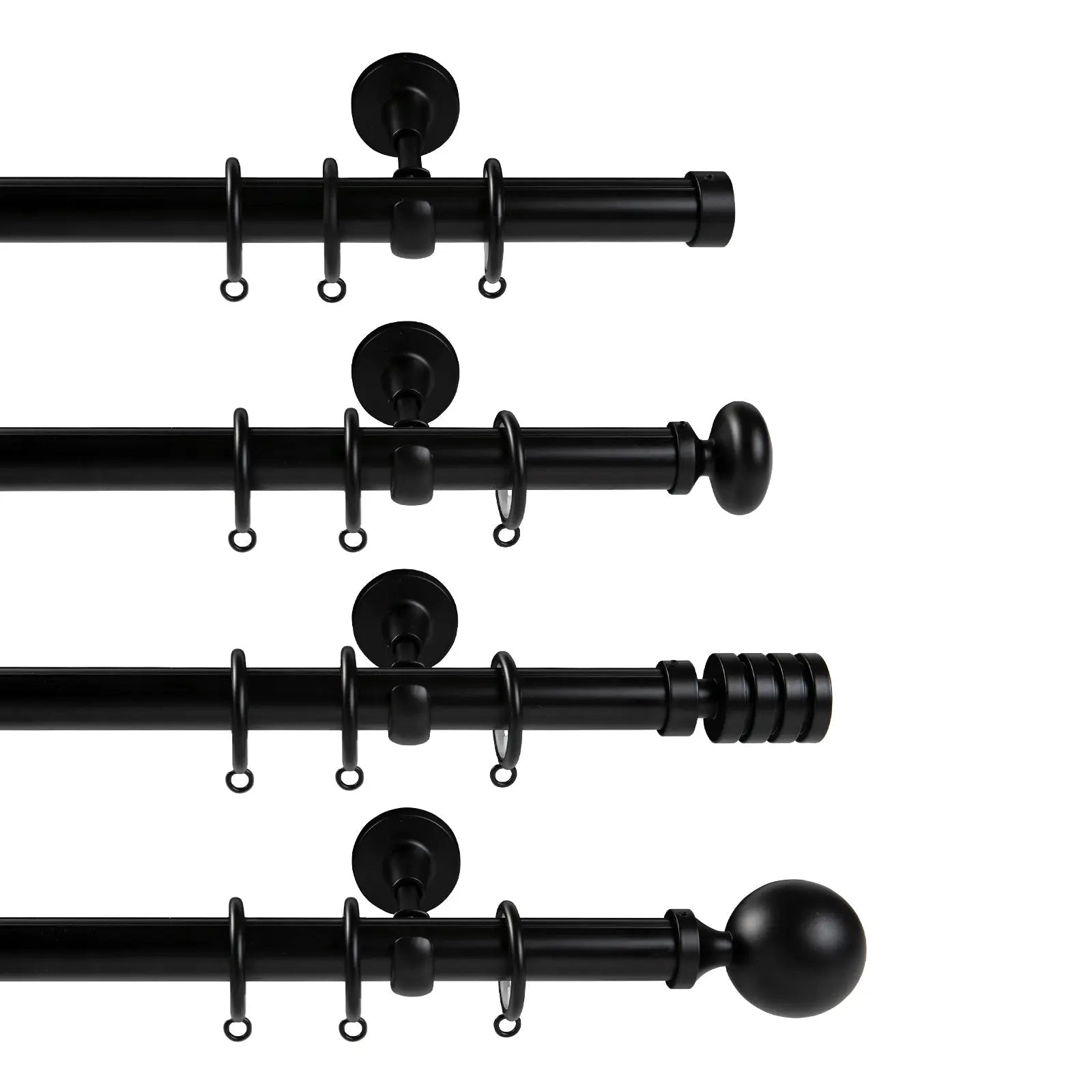 Arno Single Decorative Curtain Rod with Rings?-TWOPAGES