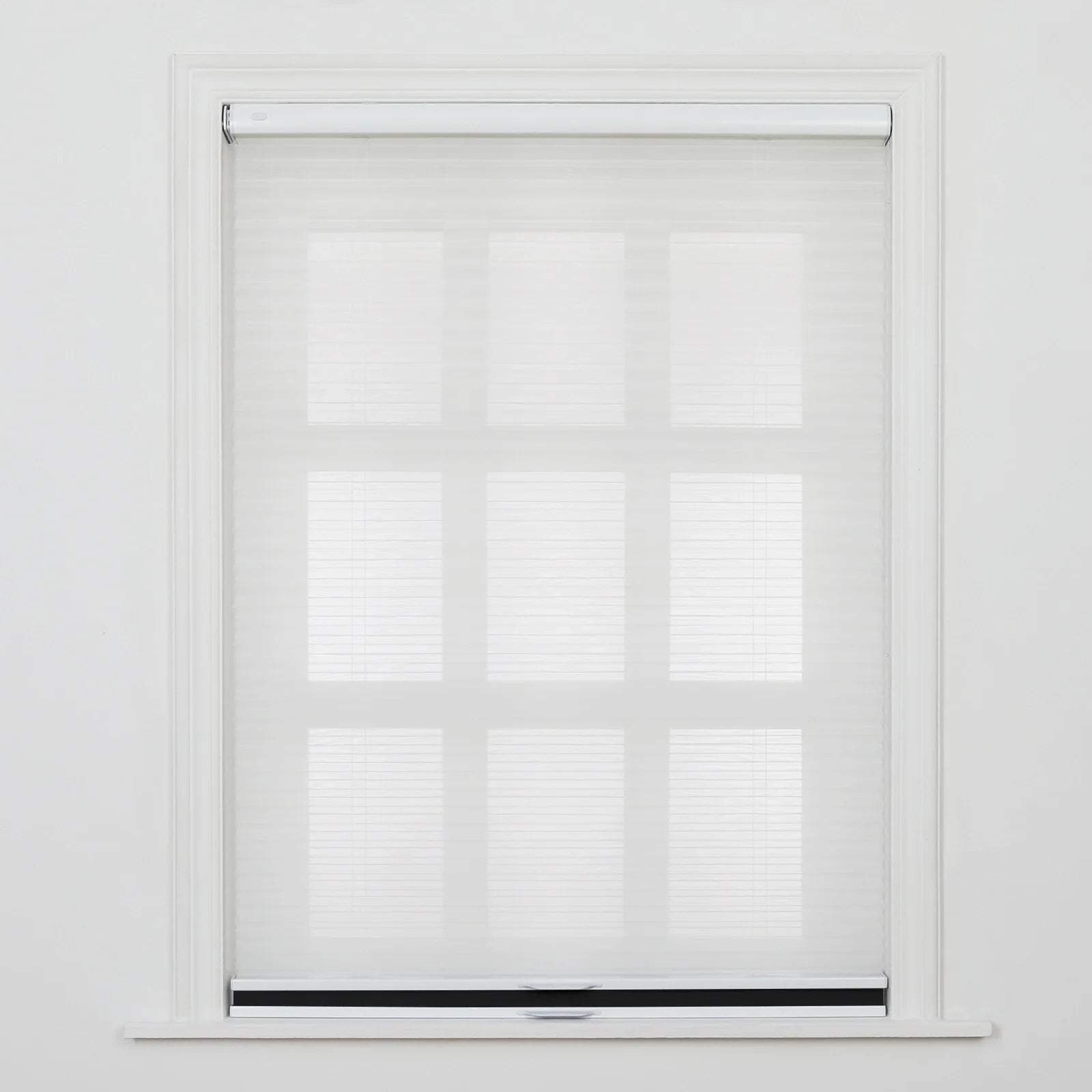 Aura No-Drill Day Night Blackout Cellular Window Blinds Cordless