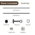 Lucas Adjustable Curtain Rod with Rings-?-TWOPAGES