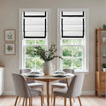 Tyrone Roman Shade with Border Cord Lift -TWOPAGES