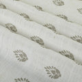 Stefana Silber Print Linen Blend Curtain Drapery Pleated?-TWOPAGES