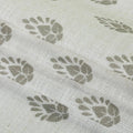 Stefana Silber Print Linen Blend Curtain Drapery Pleated?-TWOPAGES