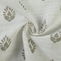 Stefana Silber Print Linen Blend Curtain Drapery Pleated?-TWOPAGES