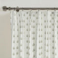 Stefana Silber Print Linen Blend Curtain Drapery Pleated?-TWOPAGES