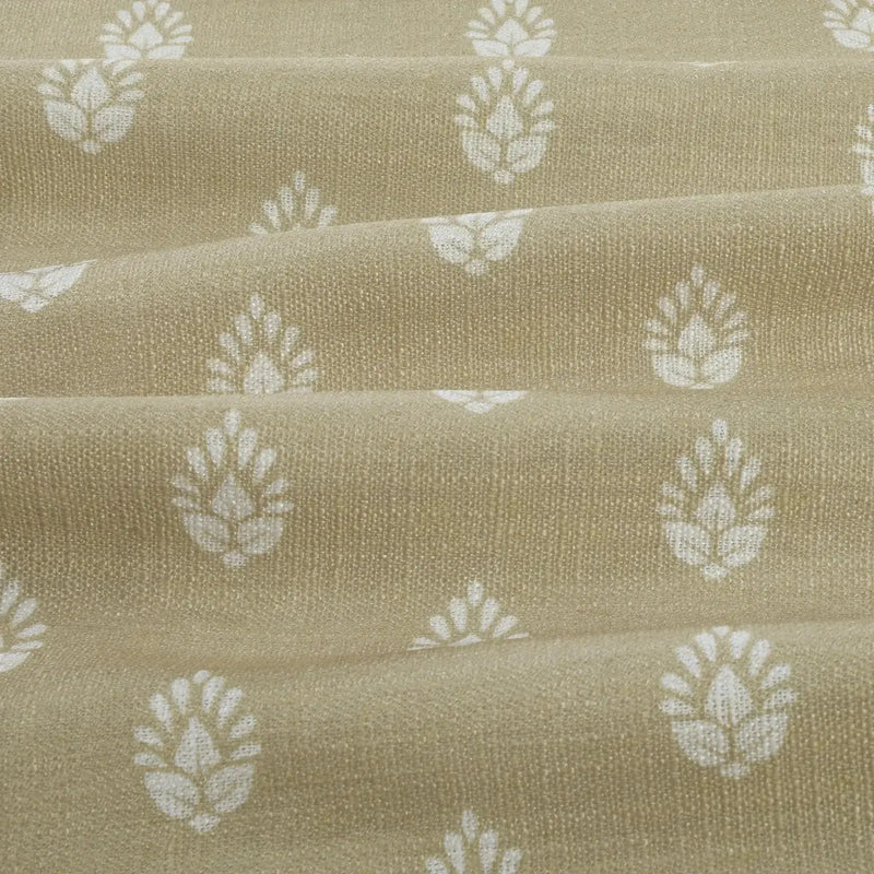 Stefana Silber Print Linen Blend Curtain Drapery Pleated?-TWOPAGES