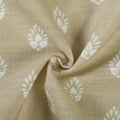 Stefana Silber Print Linen Blend Curtain Drapery Pleated?-TWOPAGES