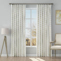 Stefana Silber Print Linen Blend Curtain Drapery Pleated?-TWOPAGES