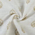 Stefana Silber Print Linen Blend Curtain Drapery Pleated?-TWOPAGES