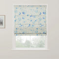 Holly Botanical Boho No-Drill Flat Fold Roman Blind Cordless