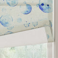 Holly Botanical Boho No-Drill Flat Fold Roman Blind Cordless