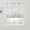 Holly Botanical Boho No-Drill Flat Fold Roman Blind Cordless