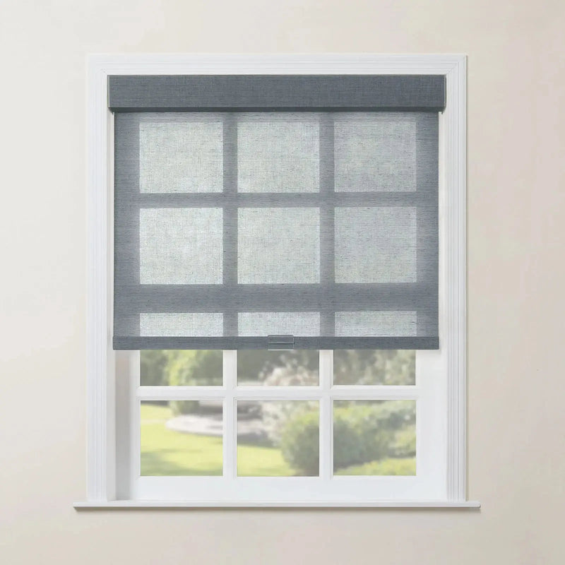 Rae Natural Jute Woven Wood Roller Blinds Cordless-?-TWOPAGES