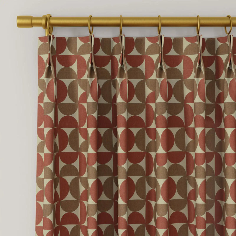 MS. MAVERICK MUSE x TWOPAGES Pastoral Printed Linen Cotton Pleated Curtains