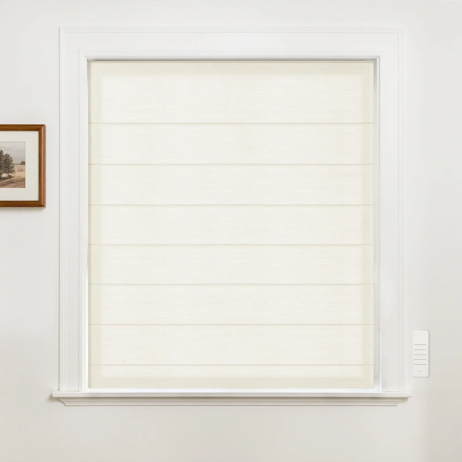 Alvin Motorized Sheer Room Darkening Roman Blind?-TWOPAGES
