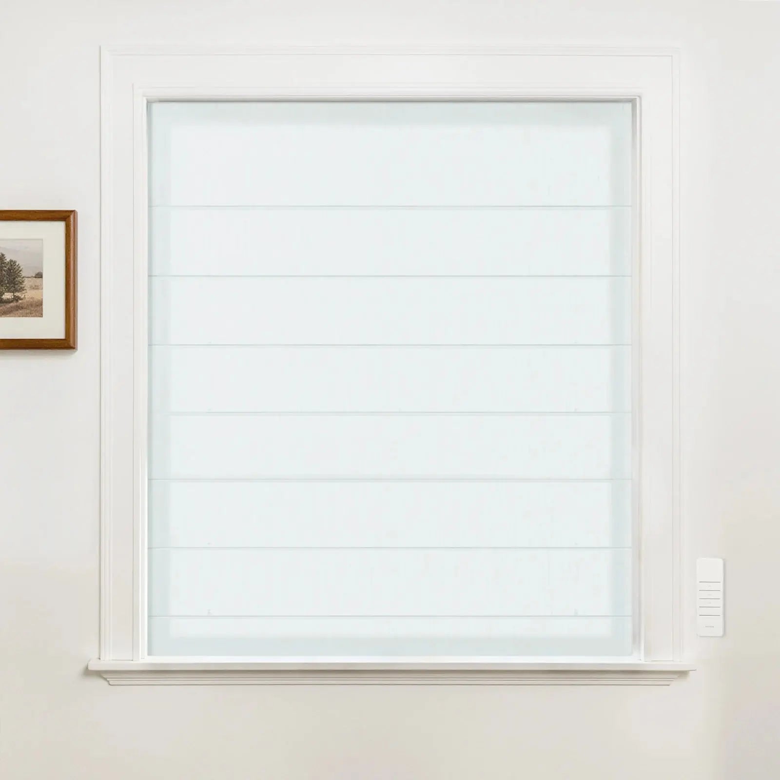 Alvin Motorized Sheer Room Darkening Roman Blind?-TWOPAGES