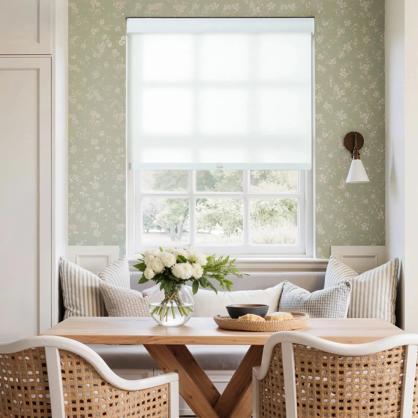 Alvin Boutique Room Darkening Cordless Roller Blinds-?Boutique Ivory M135-1-TWOPAGES