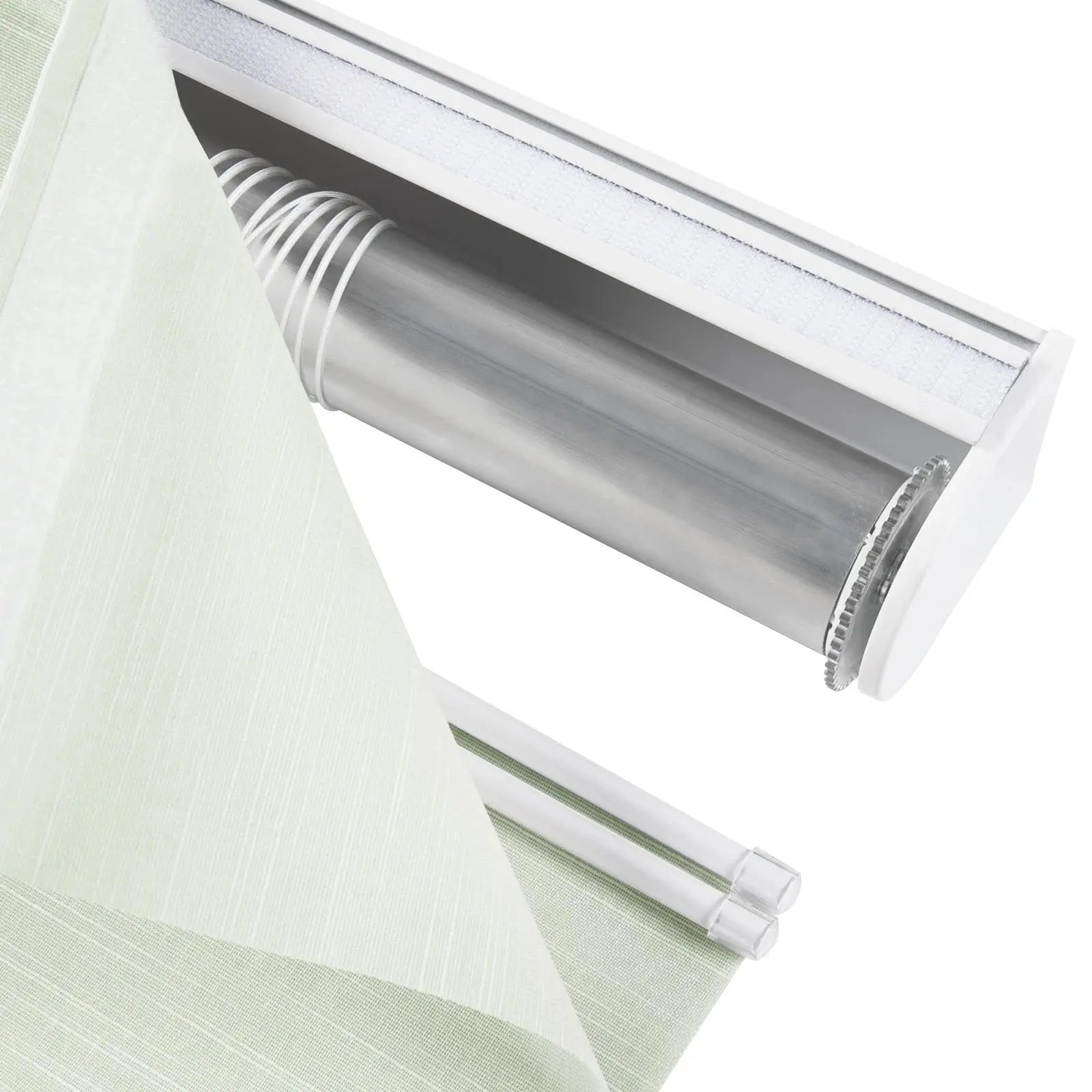 Alvin Motorized Sheer Room Darkening Roman Blind?-TWOPAGES