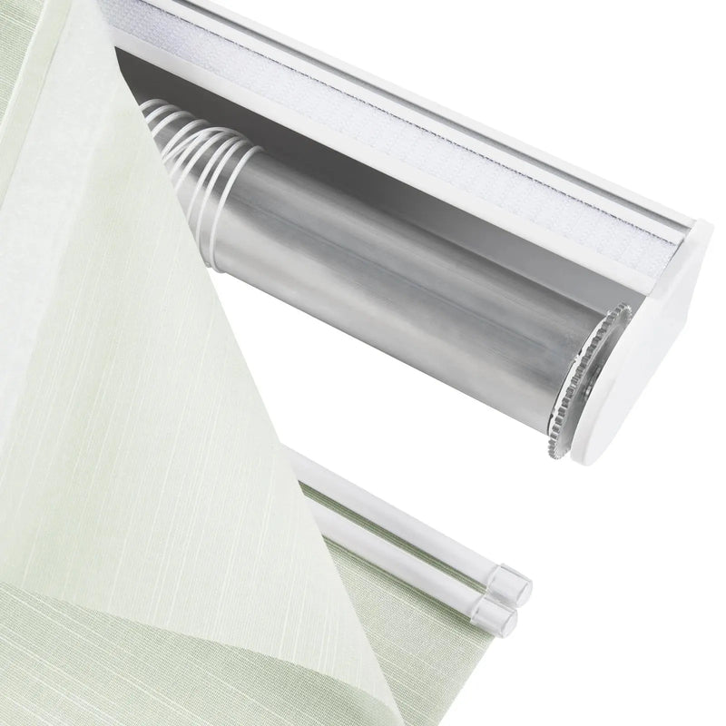Alvin Motorized Sheer Room Darkening Roman Blind?-TWOPAGES