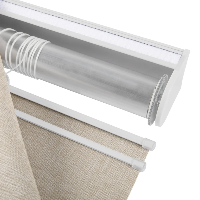 Alvin Motorized Sheer Room Darkening Roman Blind?-TWOPAGES