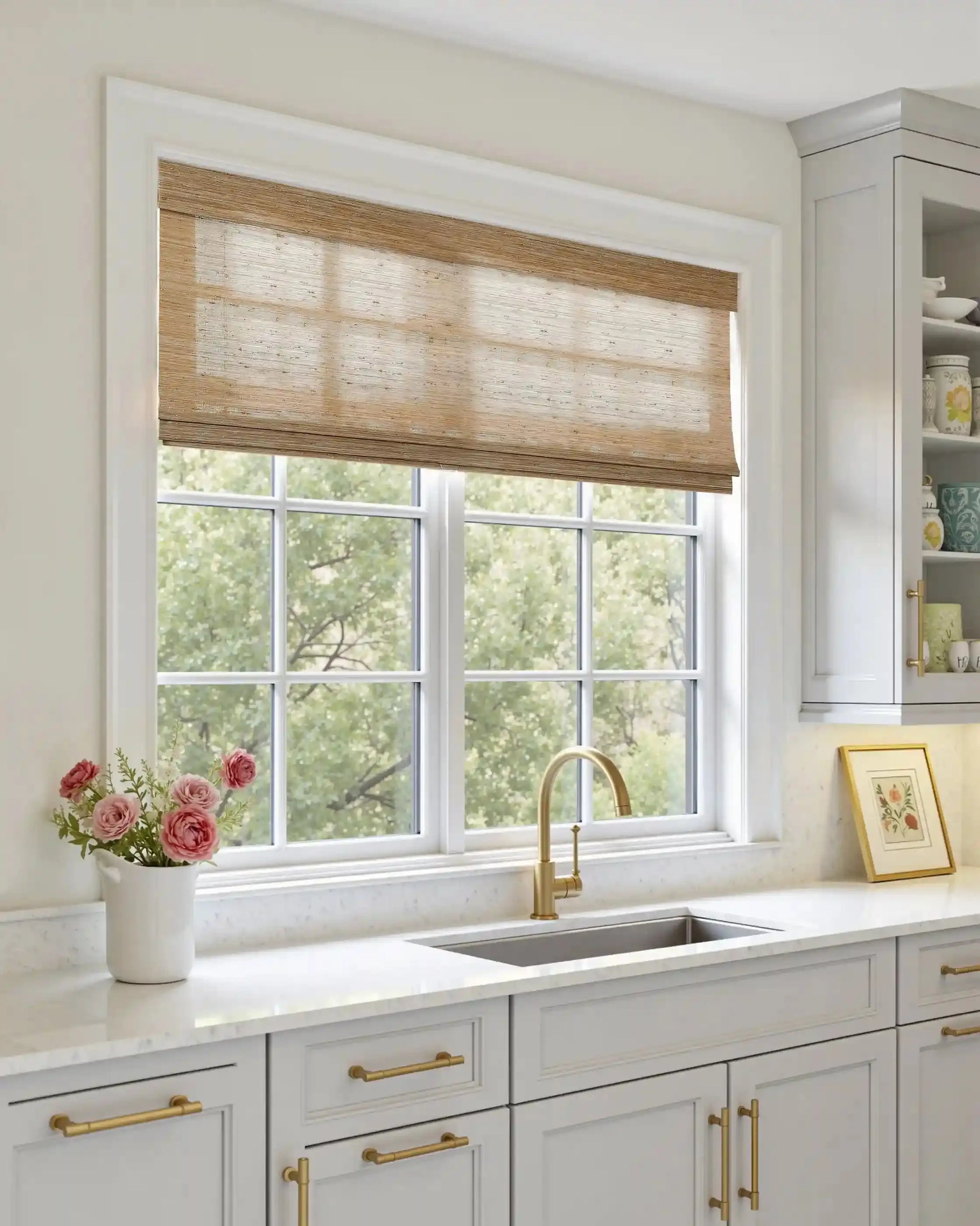 Natural Jute Bamboo Woven Blind - Bark?-TWOPAGES CURTAINS
