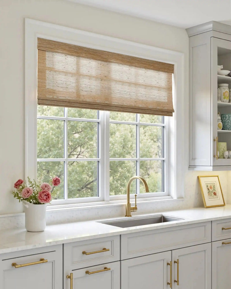 Natural Jute Bamboo Woven Blind - Bark?-TWOPAGES CURTAINS