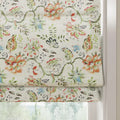 Holly Botanical Boho No-Drill Flat Fold Roman Blind Cordless