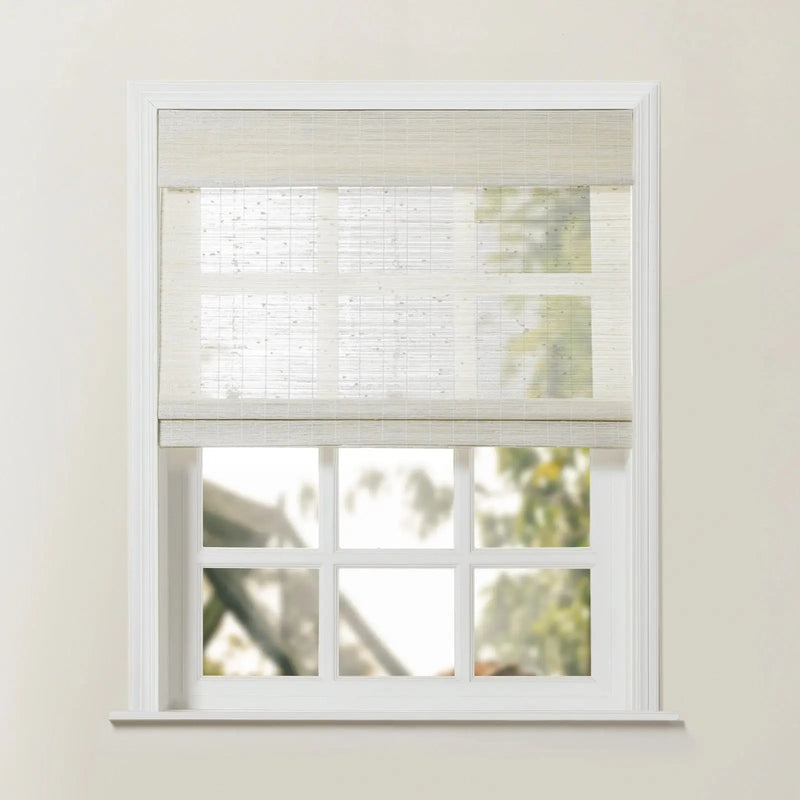 Rae Natural Ramie Jute Woven Wood Blinds - Series D-?-TWOPAGES CURTAINS