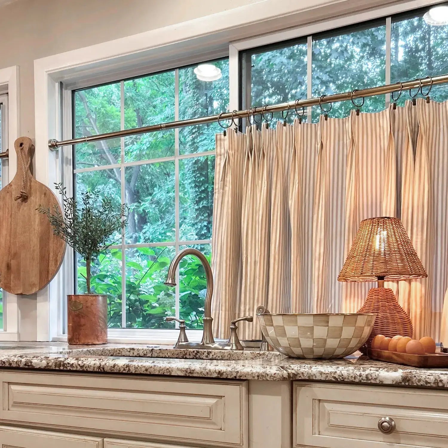 Custom Cafe Curtains Pleated -TWOPAGES
